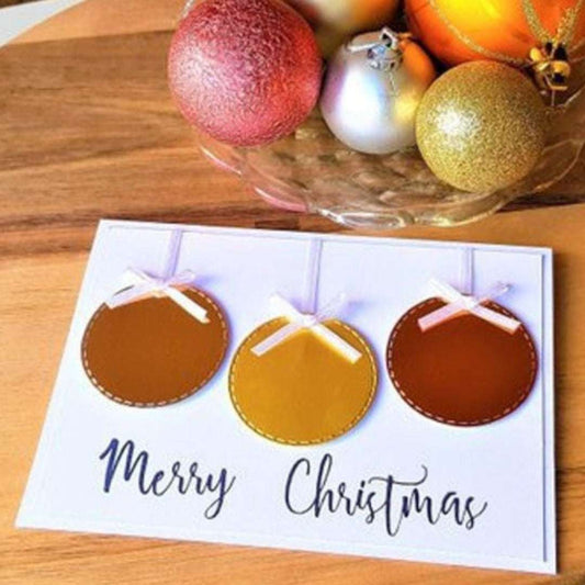 Bauble Christmas Card