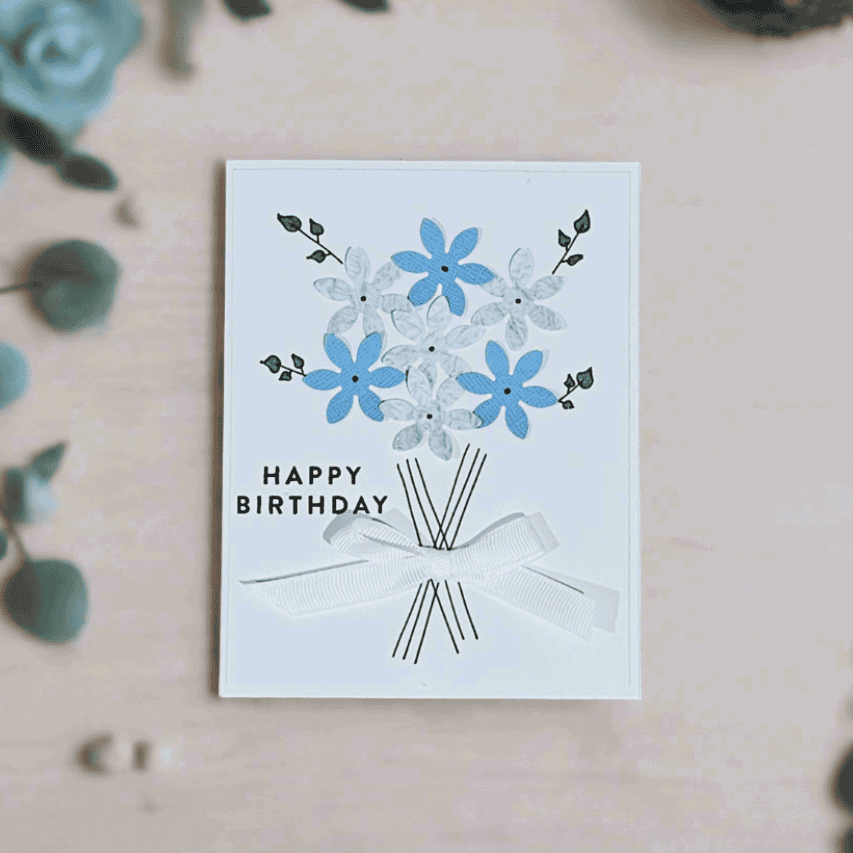 Happy Birthday Flower Card