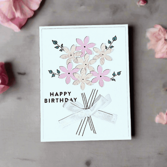 Happy Birthday Flower Card
