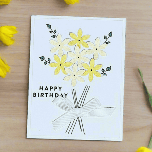 Happy Birthday Flower Card