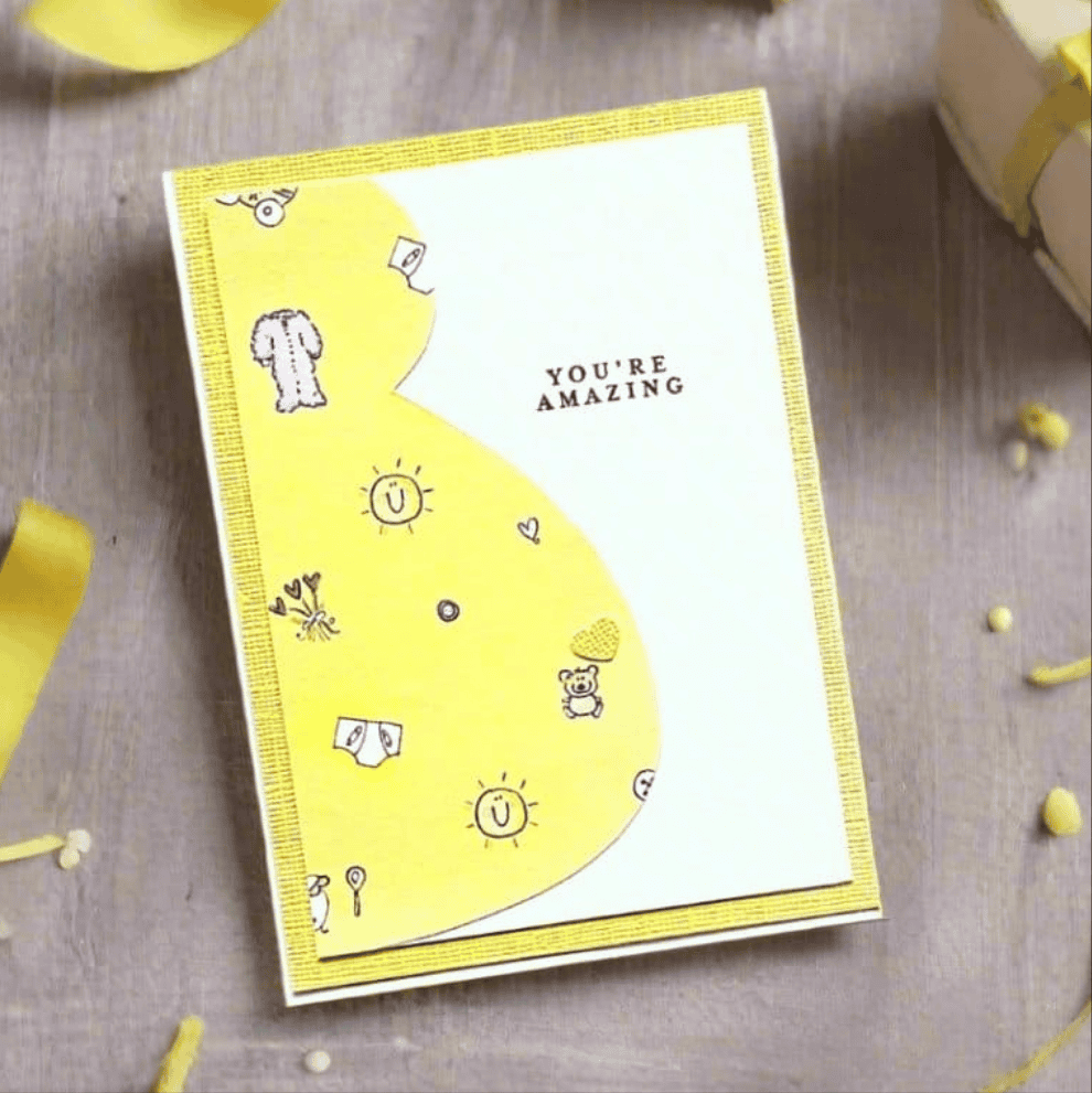 Baby announcement card