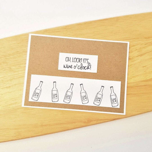 Wine Time Birthday Card