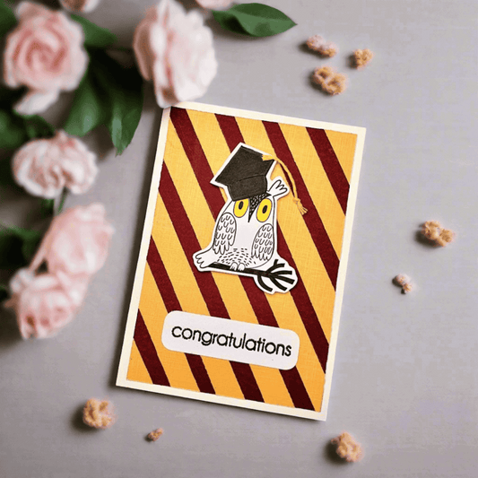 Owl graduations card