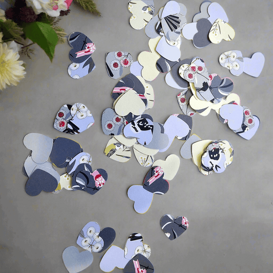 Australian Birds and Flowers Paper hearts
