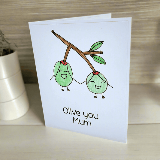 Olive you Mothers day card