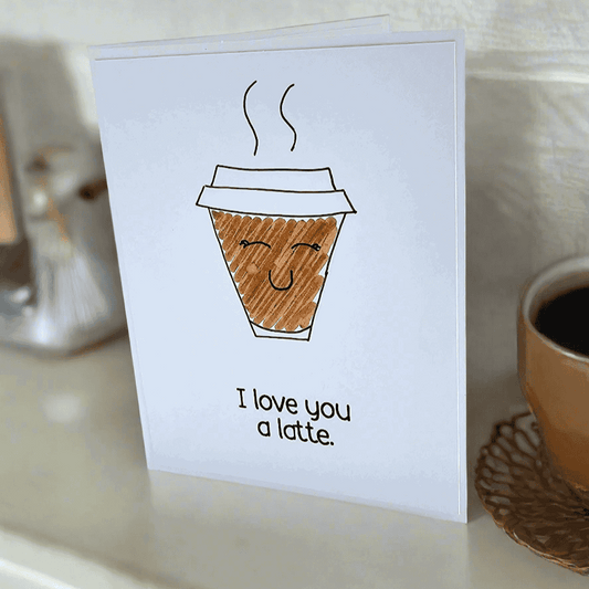 Latte Art Greeting Card