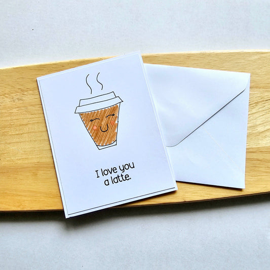 Latte Art Greeting Card
