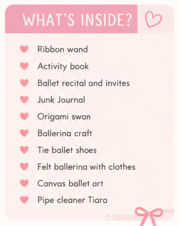 Ballerina Activity Box