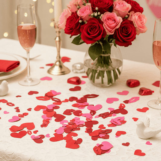 Valentine Heart and Lip Confetti