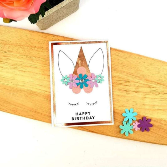 Sleeping Unicorn Birthday Card