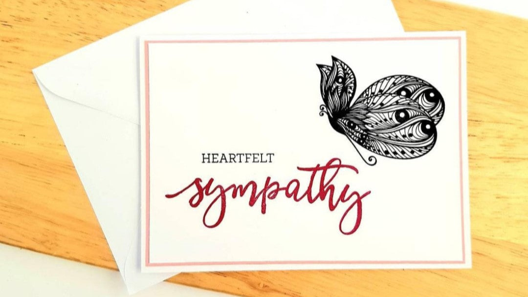 Heartfelt Sympathy Handmade Card