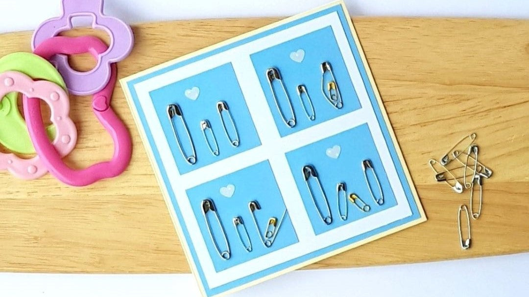 Baby Safety Pin Handmade Cards Australia
