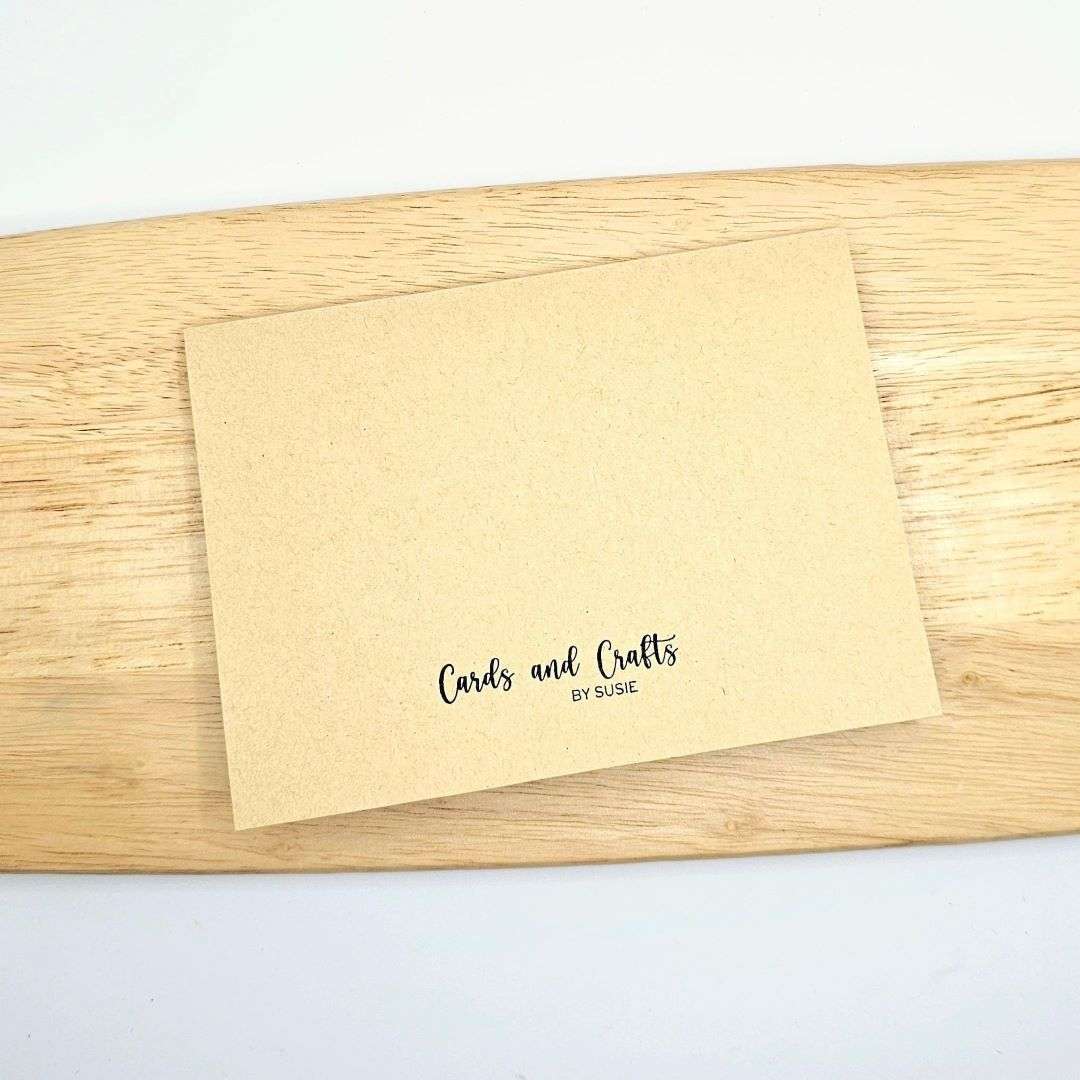 Back of Brown Card