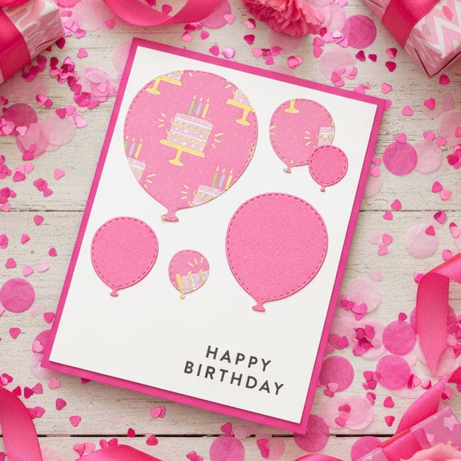 Birthday Card Balloons
