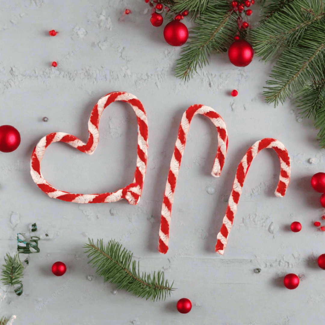 Christmas Candy Canes Ornaments