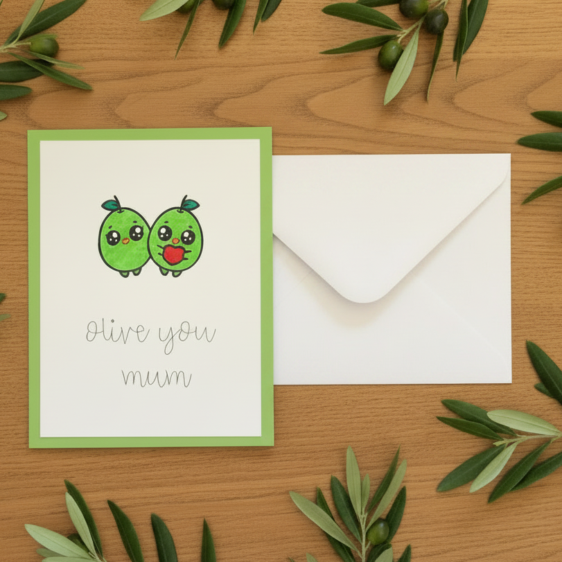 Olive you Mothers day card