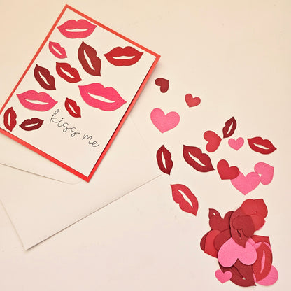 Valentine Heart and Lip Confetti
