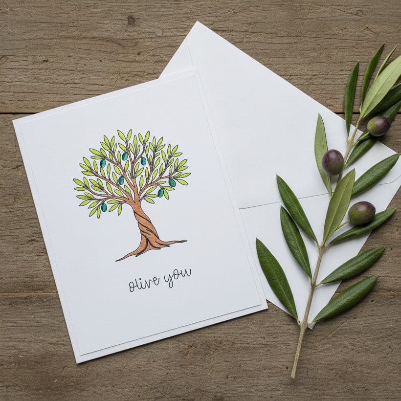 Olive you Card