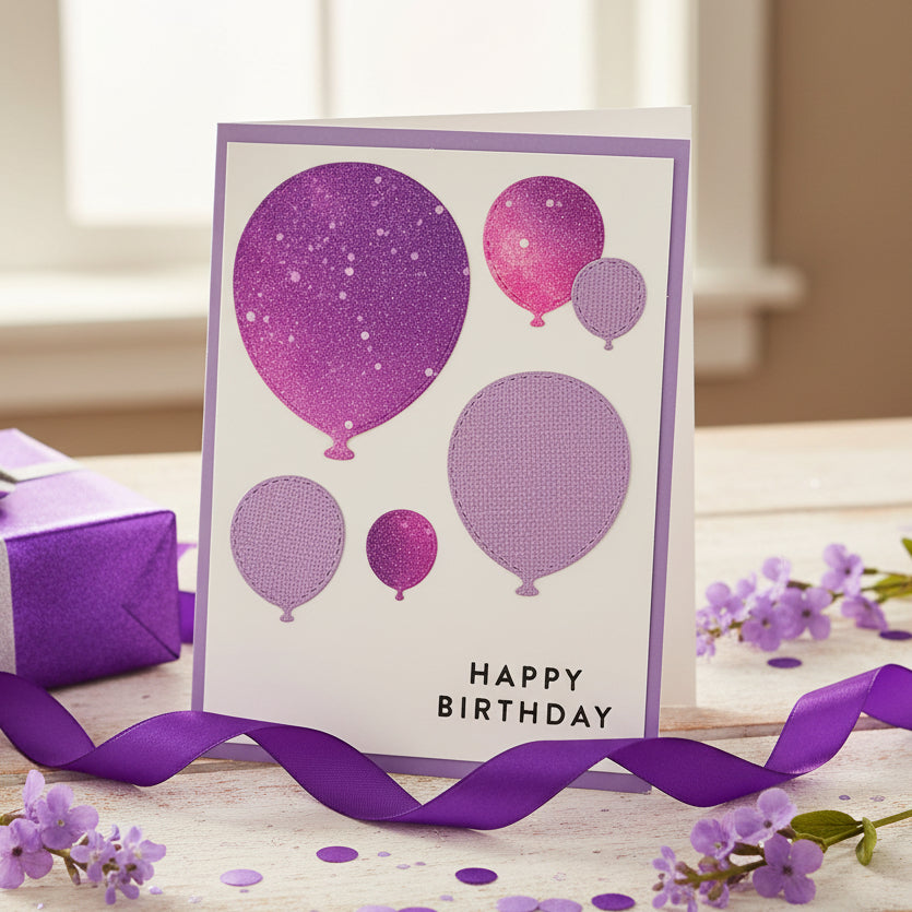 Birthday Card Balloon Design