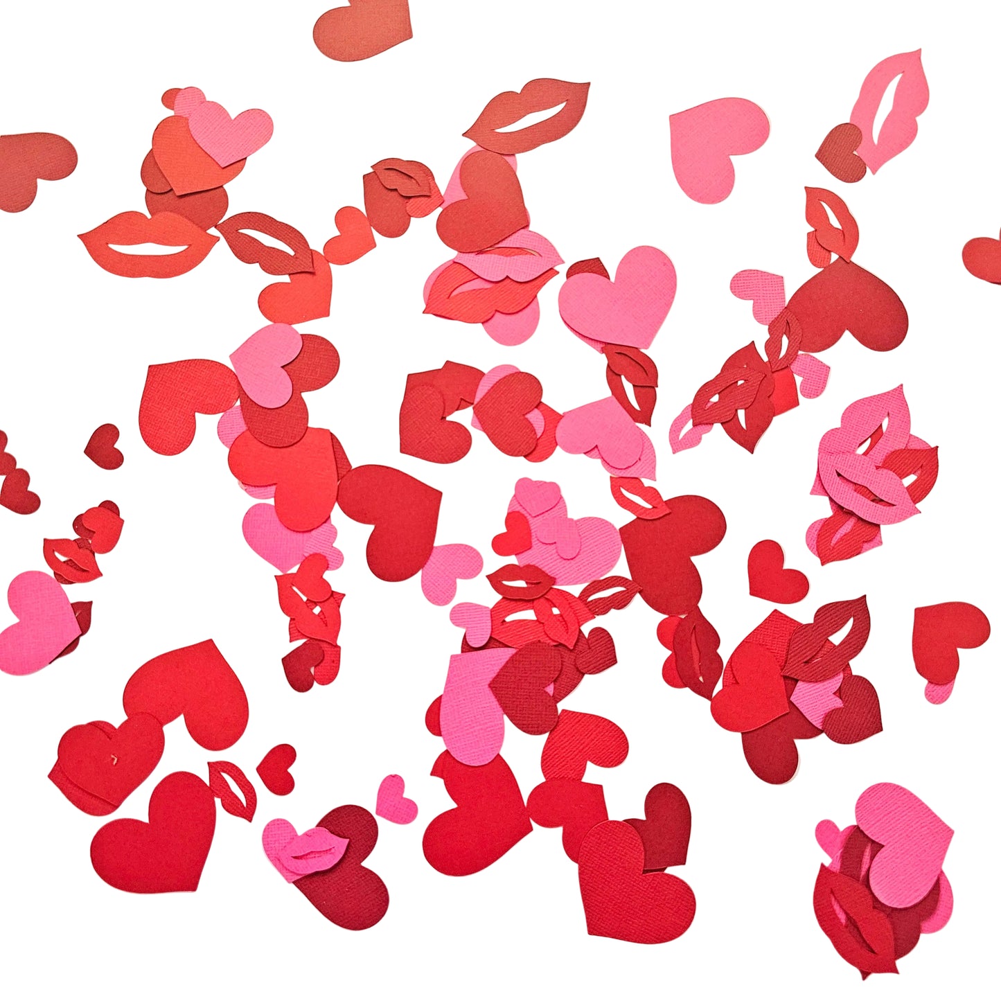 Valentine Heart and Lip Confetti