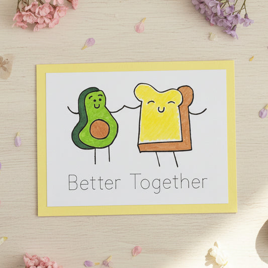Avocado Toast Love Card