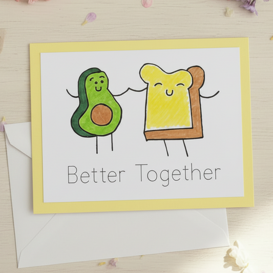 Avocado Toast Love Card