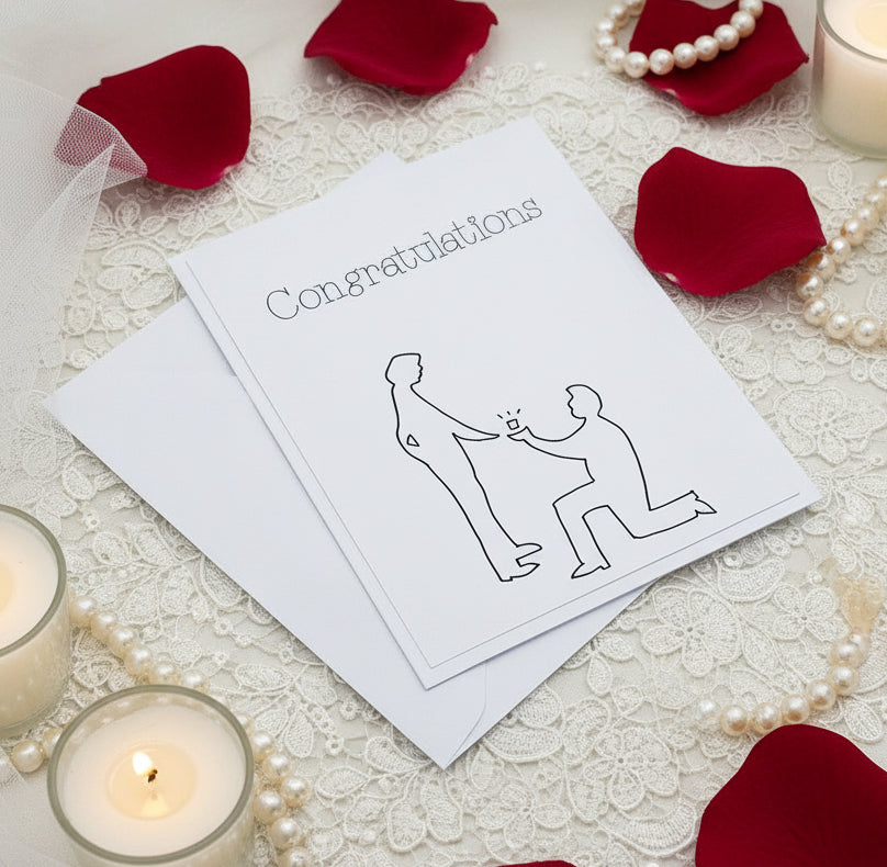 Gay Engagement Card