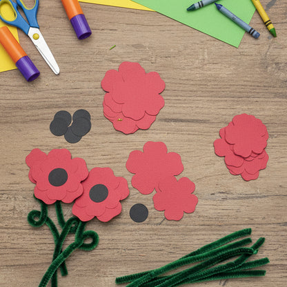 Poppy Making Craft Pack, Set of 10