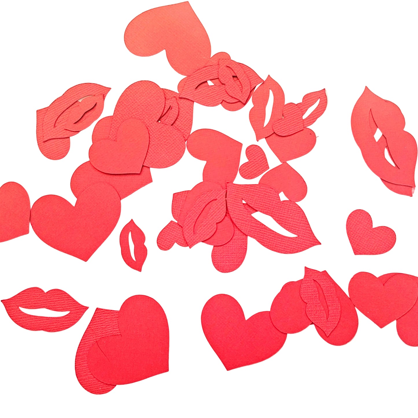 Valentine Heart and Lip Confetti