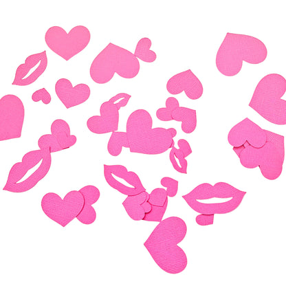 Valentine Heart and Lip Confetti