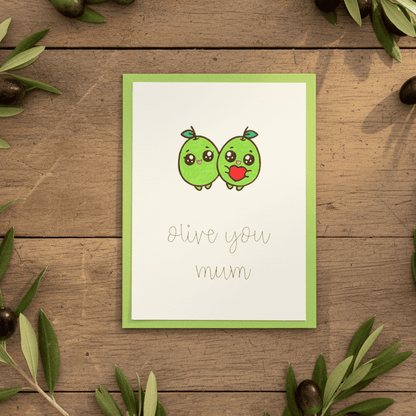 Olive you Mothers day card