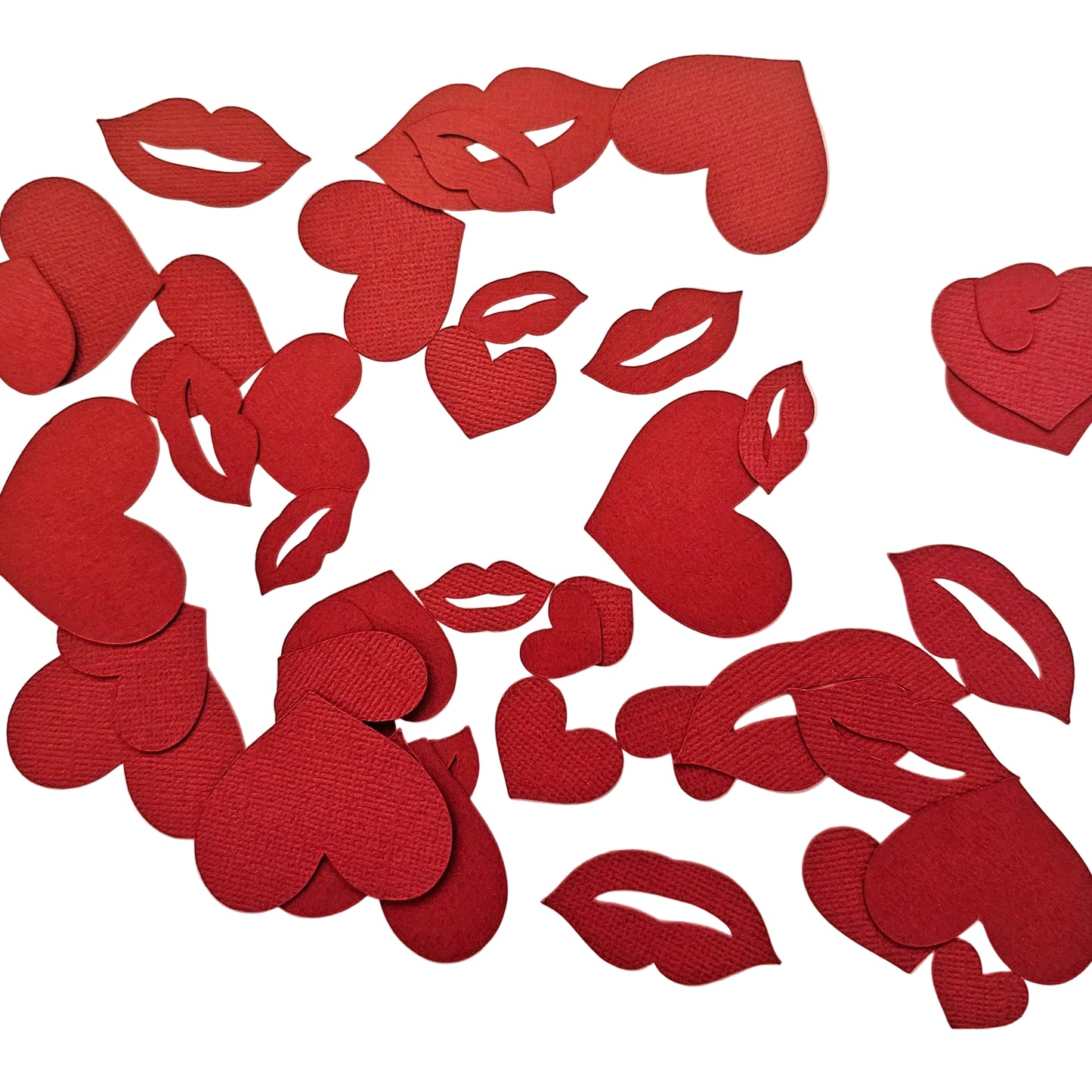 Valentine Heart and Lip Confetti