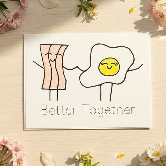 Bacon and Egg Love Card