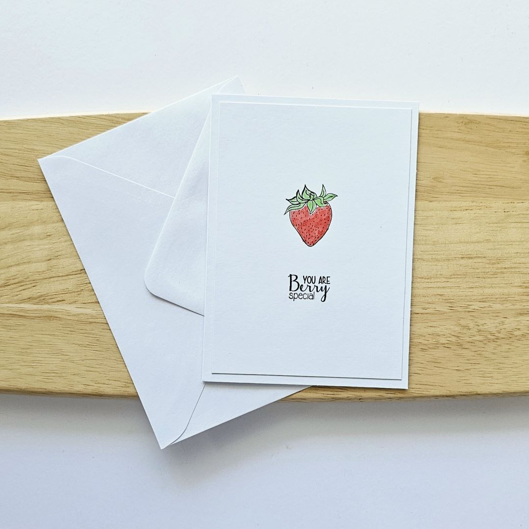 Strawberry Valentine's Card