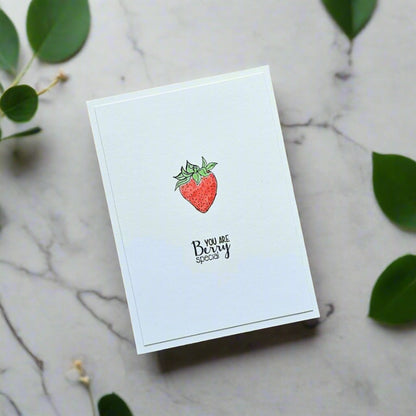 Strawberry Valentine's Card