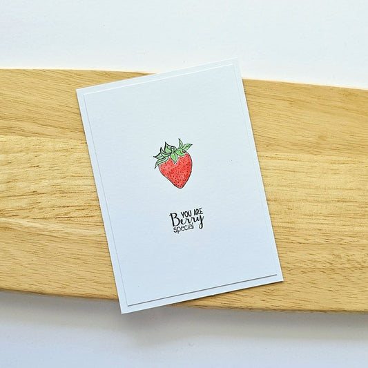 Strawberry Valentine's Card
