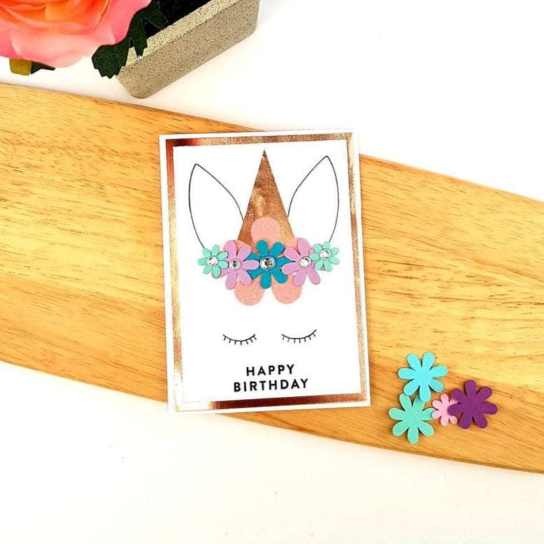 Sleeping Unicorn Birthday Card