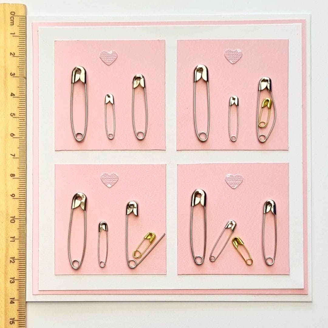 Safety Pin Funny Baby Card