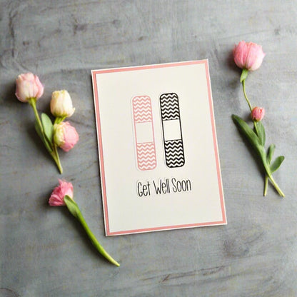 Get Well Soon Bandaid Card