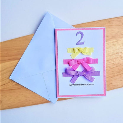 Bow Handmade Birthday Card | Handmade Birthday Cards | Bow Card – Cards ...