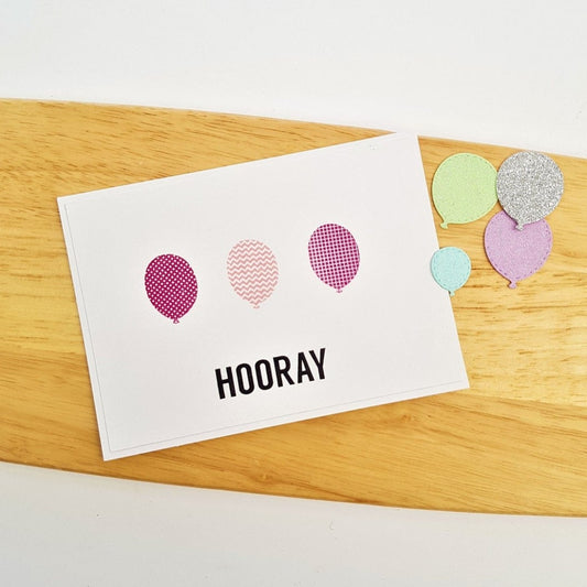 Hooray Balloon Happy Birthday Card